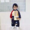 拼接刺繡刷絨外套#1776