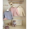 粉花邊領加厚刷絨內搭#0611