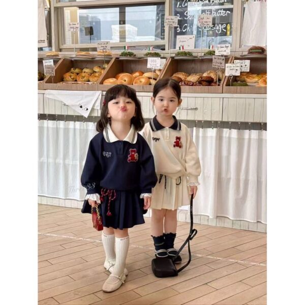 可愛小熊套裝(上衣+裙子)