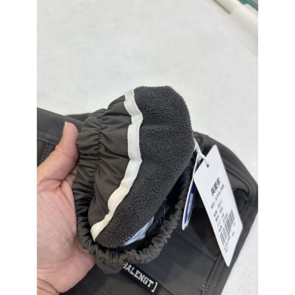 軍綠字母加厚刷絨工裝褲 #88010