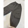 軍綠字母加厚刷絨工裝褲 #88010