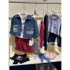 塗鴉深藍牛仔外套#5078