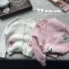 蝴蝶結小兔毛衣外套5116