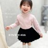 雙蝴蝶結花邊內搭衣   女生90-130