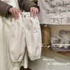 米色KT刷絨休閒褲   女生90-130