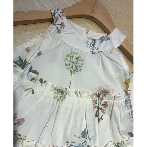 【現貨花朵連衣裙含帽子#1036#女童短袖套裝 女生 90-130