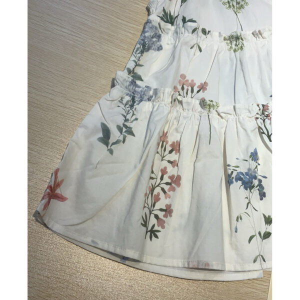 【現貨花朵連衣裙含帽子#1036#女童短袖套裝 女生 90-130