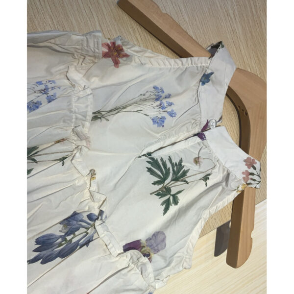 【現貨花朵連衣裙含帽子#1036#女童短袖套裝 女生 90-130