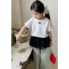 蝴蝶結上衣#2510#女童短袖上衣 女生 90-130