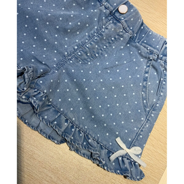 點點蝴蝶結短褲# 131#女生褲子 女童90-130